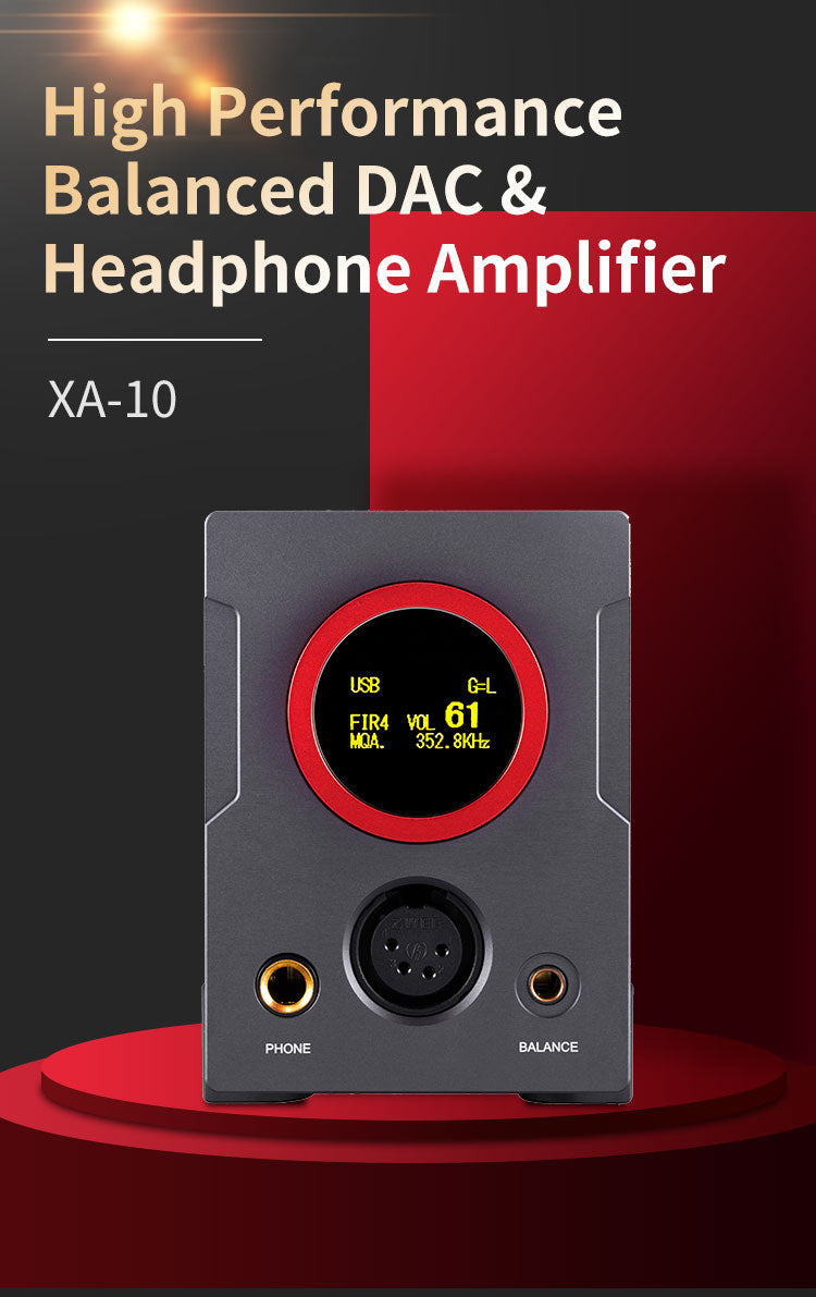 XDUOO XA-10 AK4493*2 MQA Bluetooth Balanced DAC &amp; Headphone Amplifier XA10 DSD512 PCM32bit/768KHZ - The HiFi Cat