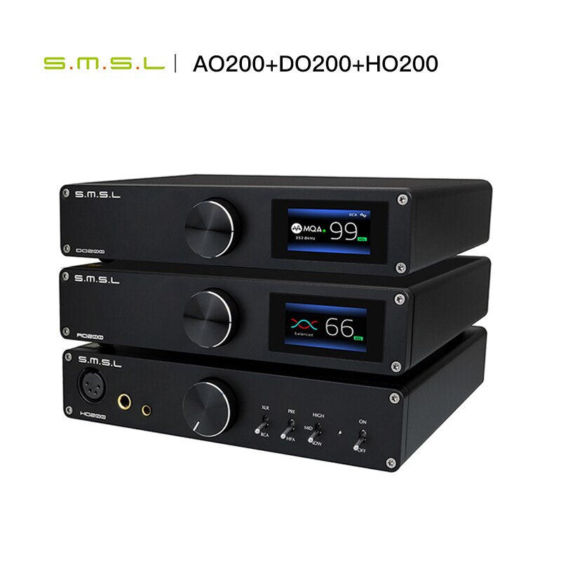 SMSL AO200+SMSL DO200+SMSL HO200 desktop HIfi Suit