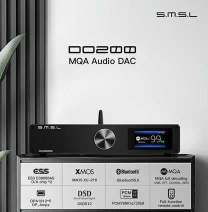 SMSL AO200+SMSL DO200+SMSL HO200,digital amplifier bluetooth+MQA Audio DAC+HiRes headphone amplifier 16ohm - The HiFi Cat