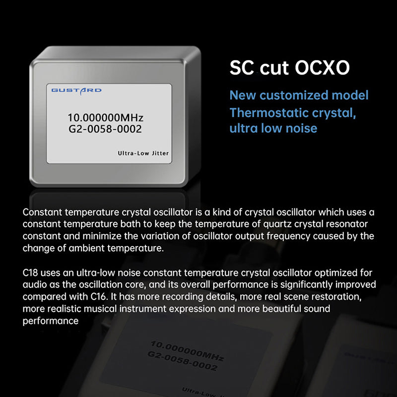 GUSTARD C18 10M clock audio constant temperature crystal oscillator OCXO - The HiFi Cat